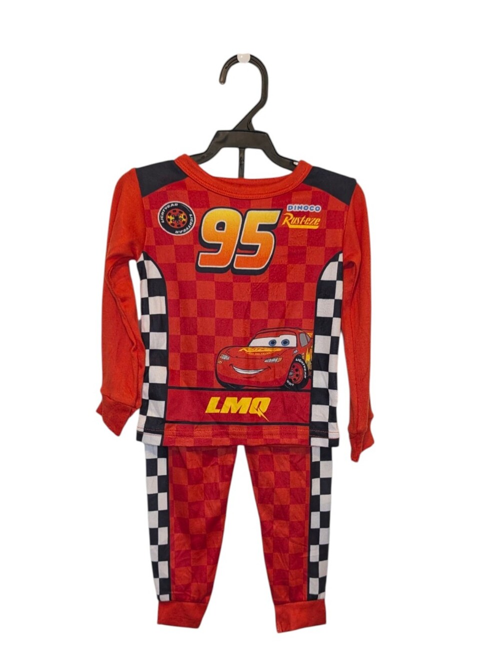 Disney Pixar Cars Lightning McQueen Pajama Set Size 3T